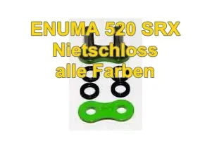 Enuma Nietschloss / Kettenschloss Enuma 520 SRX schwarz Super-Preis