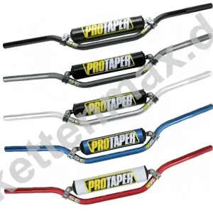 Lenker Pro Taper SE Schoolboy flach platin schwarz silber incl. Polster Wochenendangebot