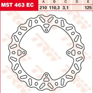 TRW Lucas Bremsscheibe MST 463 EC / MST463EC Kostenloser Rückversand