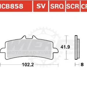 Preiswert MCB858CRQ, MCB 858 CRQ Lucas Rennsportbremsbelag Sinter-Carbon-Race MCB858CRQ