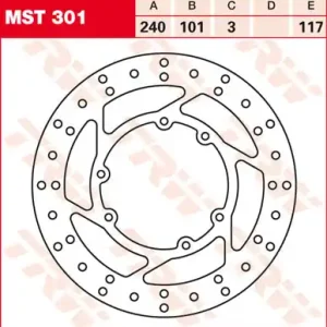 TRW Lucas Bremsscheibe vorn MST 301 mit ABE passend für Honda CR 125 Bj. 98-01 Top-Angebot