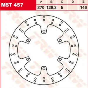 TRW Lucas Bremsscheibe MST 457 / MST457 Schnäppchen