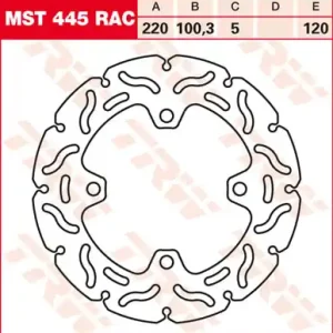 TRW Lucas Racing Bremsscheibe MST 445 RAC / MST445RAC Sale