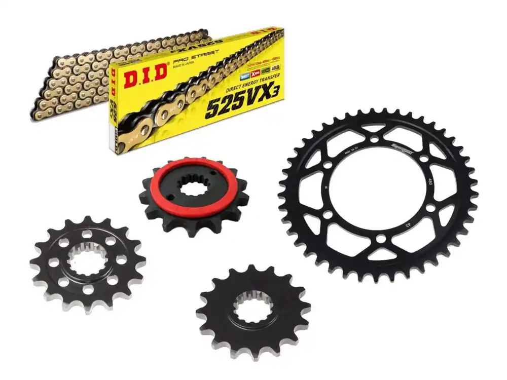 Neu Im Sortiment DID Kettensatz passend für Yamaha FZ7 (Bj.15-) DID525VX3 Kette