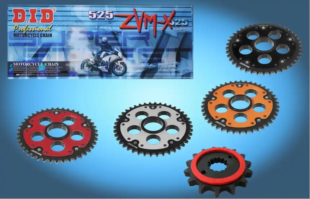 DID Kettensatz passend für Ducati 821 Hyperstrada ABS (Bj.13-) DID525VX3 Kette Top-Seller