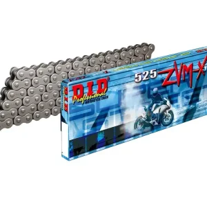 Neu Kette DID Motorrad: DID525ZVM-X /ZVMX black / silbergrau (B&B) 114 Glieder, endlose X-Ringkette