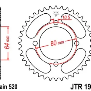 Garantierte Lieferung Kettenrad Stahl 28 30 32 36 Zähne (520) passend für Yamaha YFM 125 Grizzly / YFA Breeze / Aeon
