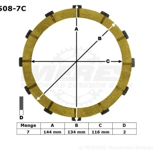 TRW Lucas Kupplungs Competition-Kit (7 st.) MCC508-7C / MCC 508-7C Nur Heute
