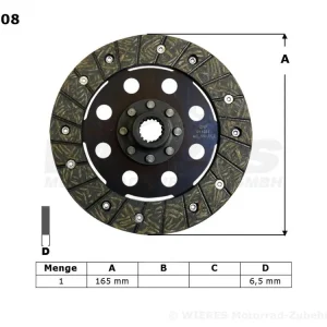 TRW Lucas Kupplungslamellenset passend für BMW MCC608 / MCC 608 Direktkauf