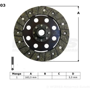 TRW Lucas Kupplungslamellenset passend für BMW MCC603 / MCC 603 Versand Am Gleichen Tag