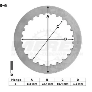 Wochenendangebot TRW Lucas Kupplungszwischenscheiben Kit (6st.) MUZ/MZ MES368-6 / MES 368-6