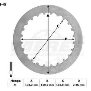 Neu TRW Lucas Kupplungszwischenscheiben Kit (9st.) MES369-9 / MES 369-9