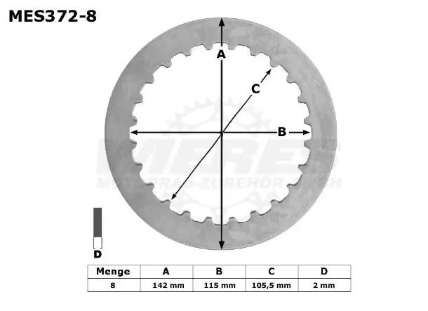Günstig TRW Lucas Kupplungszwischenscheiben Kit (8st.) MES372-8 / MES 372-8