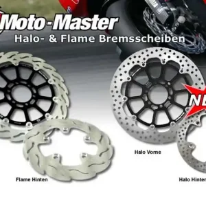 Sichere Zahlung Moto-Master Bremsscheibe passend für Kawasaki Z1000 / Z1000SX ABS (Bj.14-) Flame floating vorn links
