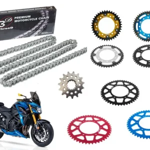 Afam Racing Kettensatz passend für Suzuki GSX-S 1000 (Bj.15-) ThreeD 3D520Z SP Racing Kette Mega-Angebot