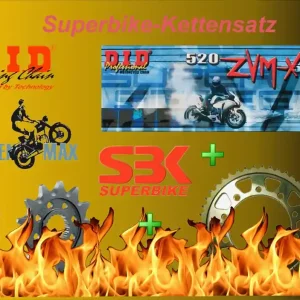 Abverkauf DID SBK / Racing Kettensatz passend für KTM 1190 RC8 Superbike /R /Track (11-) starke DID Kette Umba
