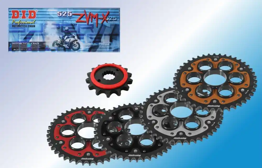 Preisknaller DID Kettensatz passend für Ducati 1199 Panigale / S / 1299 (Bj.12-) DID525ZVM-X2 Kette