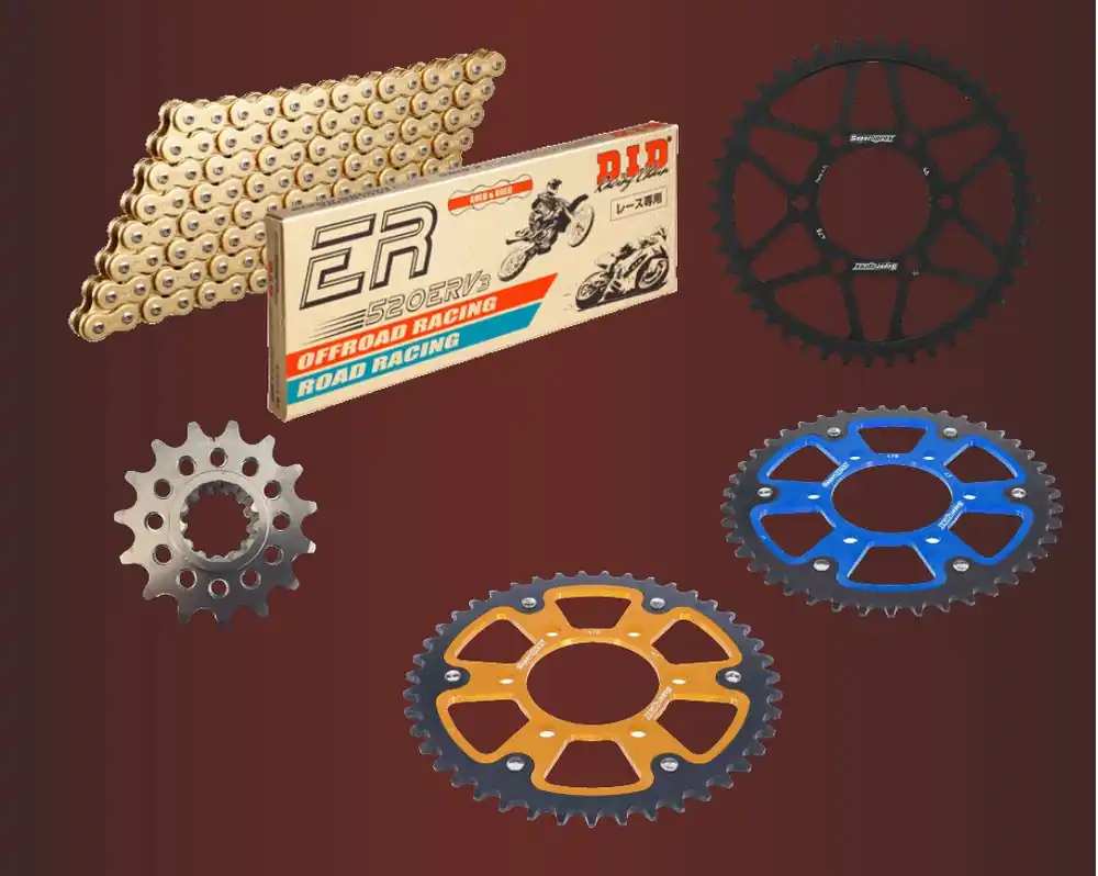 Preiswert DID Renn-Kettensatz passend für Kawasaki Versys KLE 650 LE650 /ABS (07-24) DID 520ERV7 Kette Racing