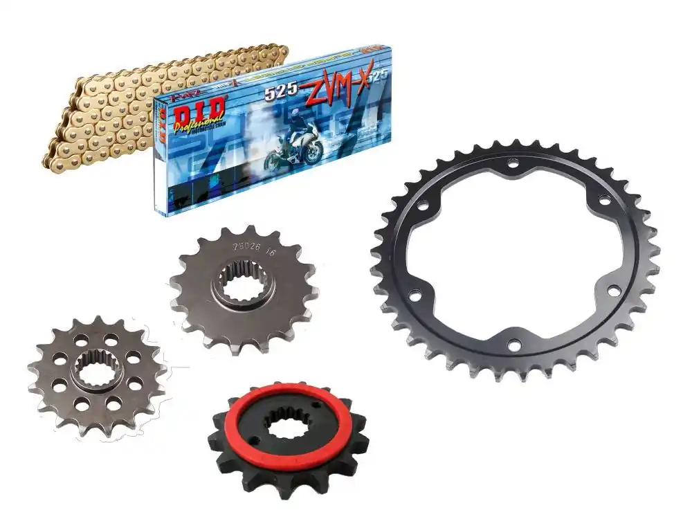 DID Kettensatz passend für KTM Super Duke 1290 R / RR ABS (Bj.14-) DID525ZVM-X2 Kette Preisreduziert