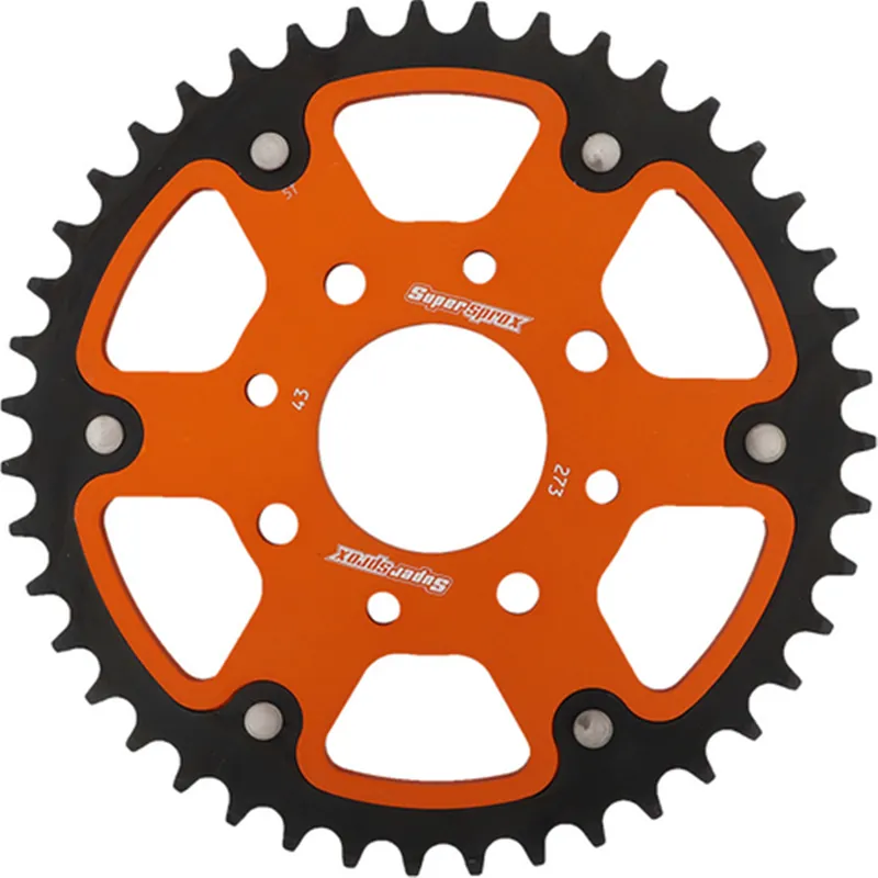Kettenrad Stealth 42 43 44 45 46 Zähne - (520) orange passend für KTM 125 200 Duke RST-273 Neuheit