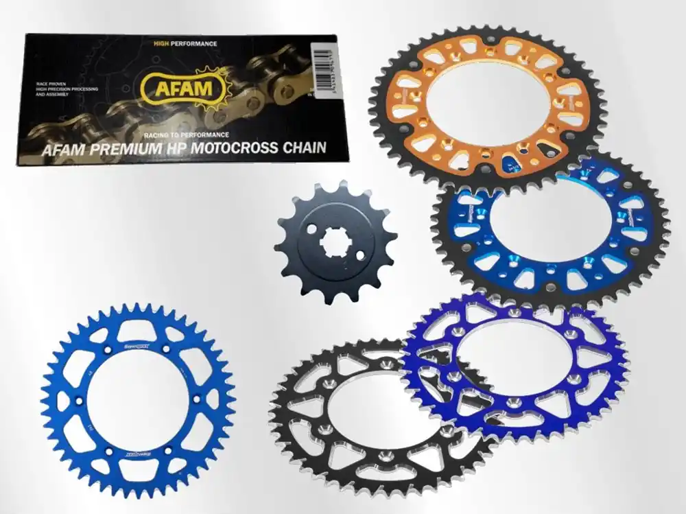 Sofort Bestellen Afam Kettensatz passend für Yamaha YZ 250 F 4T (01-) Afam 520MX4 Offroad Kette Stahl Alu Stealth