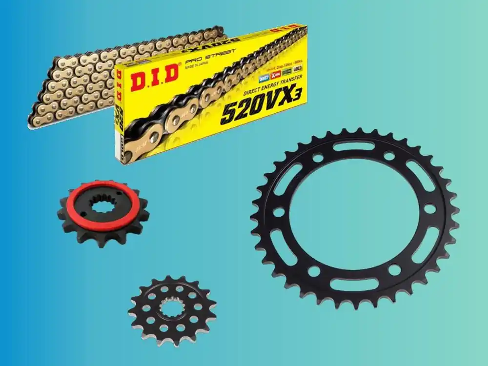 Begrenztes Angebot DID Kettensatz passend für Kawasaki W800 EJ800A /SE /Cafe Style (Bj.11-16) DID520VX3 Kette