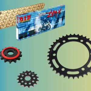Sichere Zahlung DID Kettensatz passend für Kawasaki W800 EJ800A /SE /Cafe Style (Bj.11-16) DID 520 ZVM-X Kette
