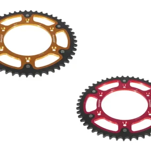 Kettenrad Stealth 48 49 50 51 Zähne - (520) rot / gold passend für Beta RR RST-8000 Super-Preis