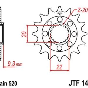 Beliebt Ritzel Kettenritzel mit Schlammnuten 13 14 Zähne (520) passend für Kawasaki KX250 / KX 250 F / KX 25