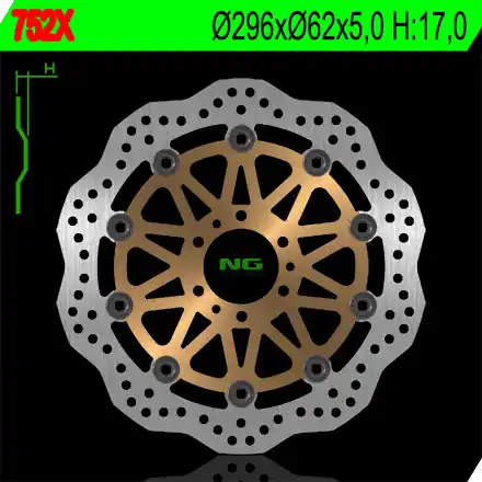 Bremsscheibe NG 0752X NG0752X Wave Zertifiziert
