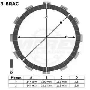 TRW Lucas Racing Kupplungslamellen passend für Suzuki GSX-R 600 WVCE (06-07) MCC353-8RAC Online Kaufen