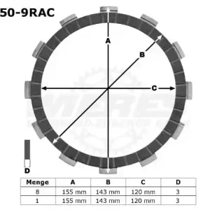 TRW Lucas Racing Kupplungslamellen passend für Yamaha FZ1 YZF R1 RN12 RN19 RN16 MCC450-9RAC Super-Preis