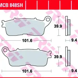 Aktuell MCB848SH, MCB 848SH Lucas Sinter Bremsbeläge MCB848SH