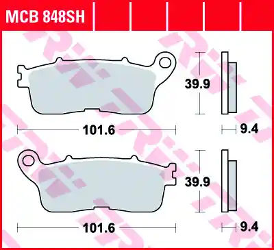 Aktuell MCB848SH, MCB 848SH Lucas Sinter Bremsbeläge MCB848SH
