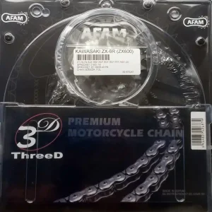 Afam OEM 3D Kettensatz passend für Kawasaki ZX-6R/ RR Ninja (Bj.07-) 3D ThreeD 520ZK Kette Nur Für Kurze Zeit