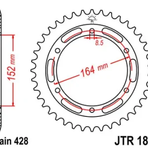 Gratis Versand Kettenrad Aluminium 55 Zähne - (428) Einzelanfertigung
