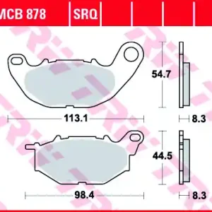 Bremsbelag vorn passend für Yamaha YZF-R3 320 A ABS RH07 (Bj.15-) TRW Lucas MCB878 organisch Aktuell