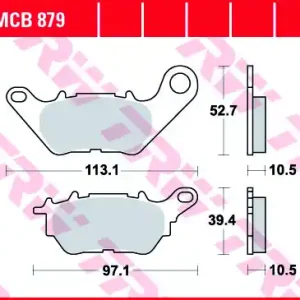 Neu Bremsbelag hinten passend für Yamaha YZF-R3 320 A ABS RH07 (Bj.15-) TRW Lucas MCB879 organisch