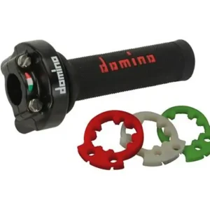 Echt Gasgriff XM2 schwarz Domino Paar passend für Aprilia RSV4 1000 Factory APRC ABS (Bj.2013-2014)