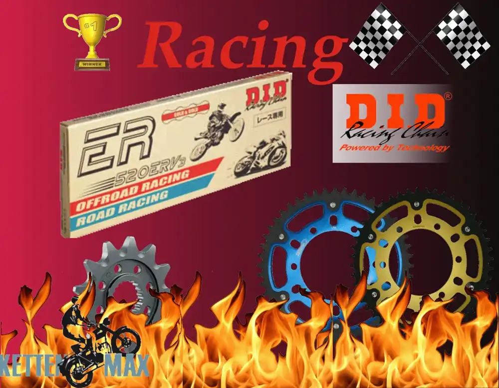 DID Racing Kettensatz Stealth passend für Suzuki SFV 650 Gladius / ABS (09-) DIDERV3 Racing Kette Sofort Bestellen