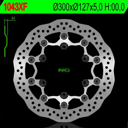 Abverkauf Bremsscheibe NG 1043XF Wave NG1043 passend für KTM 400 620 640 660 690 950 990