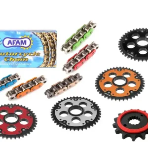 Mega-Angebot Afam Kettensatz Stealth passend für Ducati S 1100 Hypermotard (Bj.07-09) DID 525XHR-3 Premium Kette