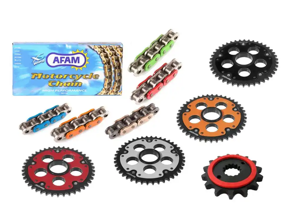 Wochenendangebot Afam Kettensatz Stealth passend für Ducati 1000 DS Multistrada (Bj.03-06) DID 525XHR-3 Premium Kette