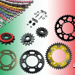 Enuma Kettensatz passend für Ducati 900 Monster (Bj.93-99) 520 MVXZ-2 Kette farbig Stahl Alu Stealth Abverkauf