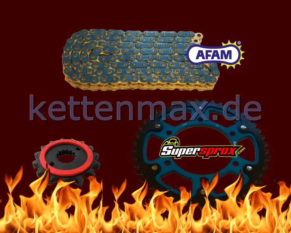 Afam Kettensatz Stealth passend für Suzuki GSF1250A/SA Bandit ABS JS1CH WVCH (Bj.10-) Afam 525 XHR-3 Sofort Bestellen