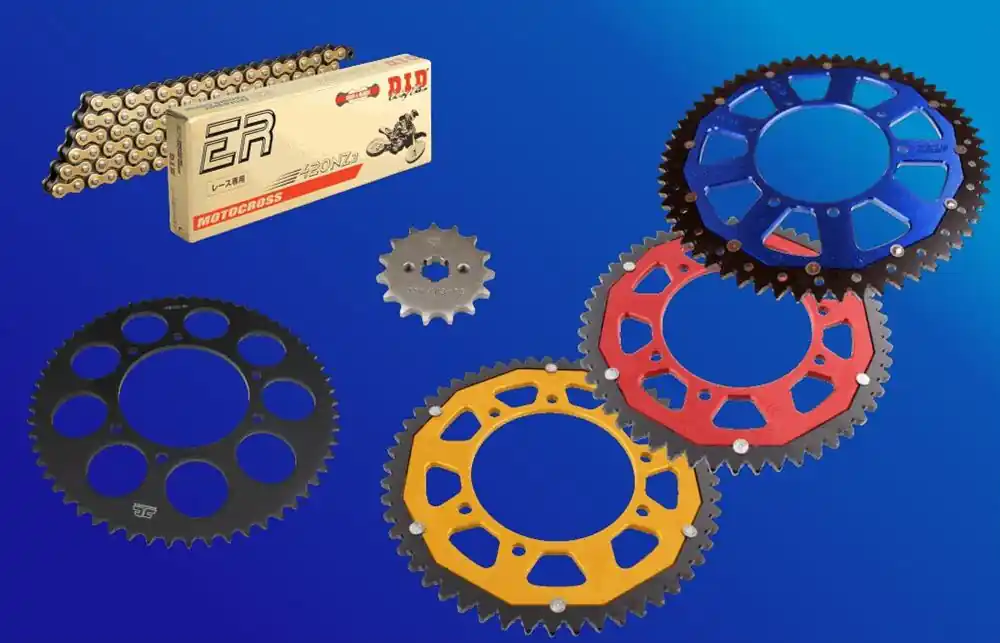 Super-Preis DID Kettensatz passend für Gilera RCR 50 (Bj.03-11) DID420 Kette