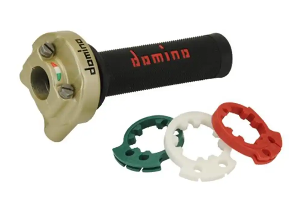 Must-Have Gasgriff XM2 gold Domino Paar passend für Ducati 848 848 Evo Corse SE (Bj.2012-2013)