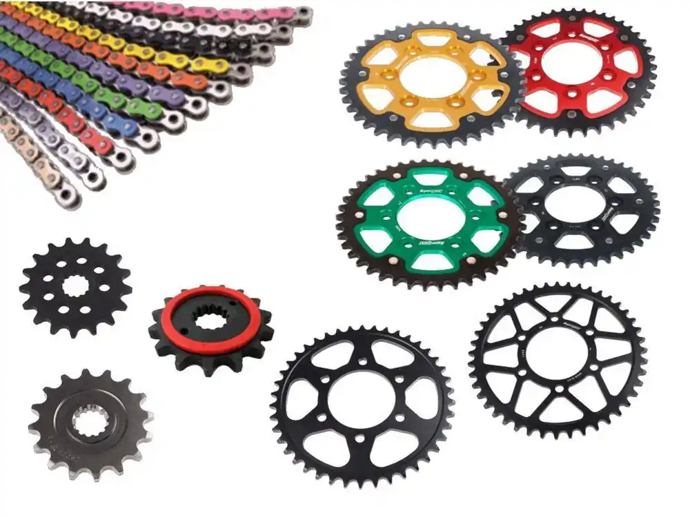 Enuma Kettensatz passend für Kawasaki ZX-9R (Bj.02-03) 525 MVXZ-2 Kette farbig Silentritzel Markenprodukt