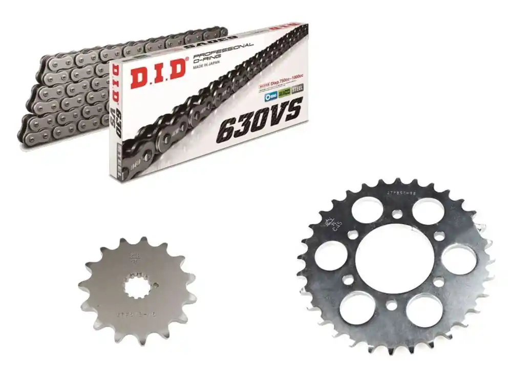 DID Kettensatz passend für Kawasaki Z 1100 R1 (Bj.84-86) DID 630VS O-Ring Kette Kracherpreis