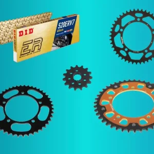 Kettensatz Racing passend für Triumph Speed Four (Bj.03-05) mit 520 Racing Kette Neu Im Sortiment